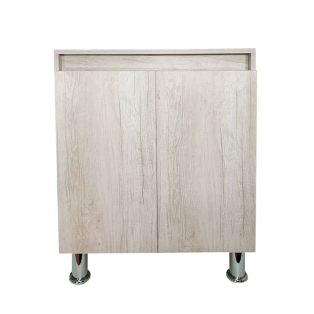 Mueble Gabinete para Baño De Lujo (Encino Polar) DECOMOBIL GABINETE DE ALMACENIMIENTO