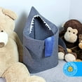 thumbnail image 6 of Bins & Things Shark Kids Laundry Hamper | Toy Organizer Basket | Baby Clothes Nursery, 6 of 7