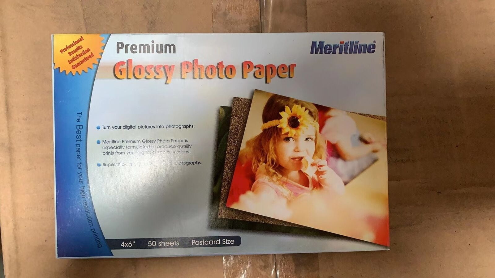 Meritline 4x6' Photo Paper Glossy 150 Sheets Photographic Paper For Canon HP Printers