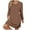Khaki, variant on gakvbuo Long Sleeve Dress For Women Blouses Dressy Casual Tunic Dresses Women's Fall And Winter Oversized Loose Round Neck Short Sleeved Tie Printed Dress