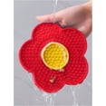 thumbnail image 2 of Lick Mat for Dogs Cats Flower Shaped Pet Slow Feeder Dog Cat Puppy Bowl Lick Pad for Dog Fun Alternative to Slow Down Eat for Small Medium Large Dogs  one-Size, 2 of 6
