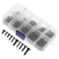 thumbnail image 3 of 1000 Pcs Vis Têtes Rondes Vis Auto-Tappantes Petites Vis Électroniques Pièces Métalliques (Noir, Blanc), 3 of 6