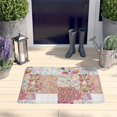 thumbnail image 2 of Pioneer Flower Floral Print Flannel Non Slip Door Rugs,Washable Door Mats Indoor,Decorative Door Mats,Dirt-Resistant and Absorbent Doormat for Entrance,Bedroom,Kitchen,Bathroom,31.5"x17", 2 of 4
