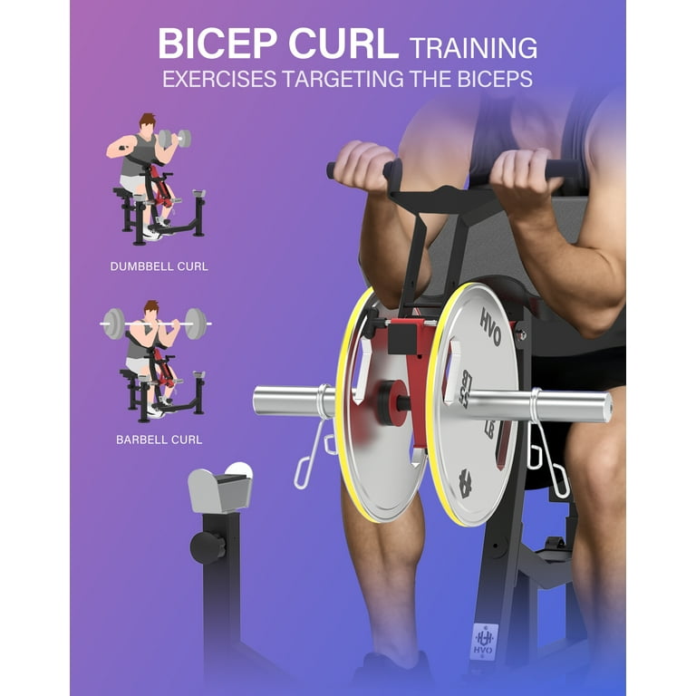 Dumbbell Biceps Incline Curl Machine HVO Preacher Curl Machine