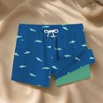 thumbnail image 3 of Pantalones Cortos Playa Natación Troncos Hombre Seco Rápido (oscuro Xl) Azul, 3 of 6