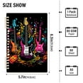 thumbnail image 3 of Electric Guitar 2 Pcs Spiral Notebooks 60 Sheets 120 Pages A5 Journal Notepad 8.3x5.7 Inch Thick Adjustable College Ruled Paper, 3 of 8