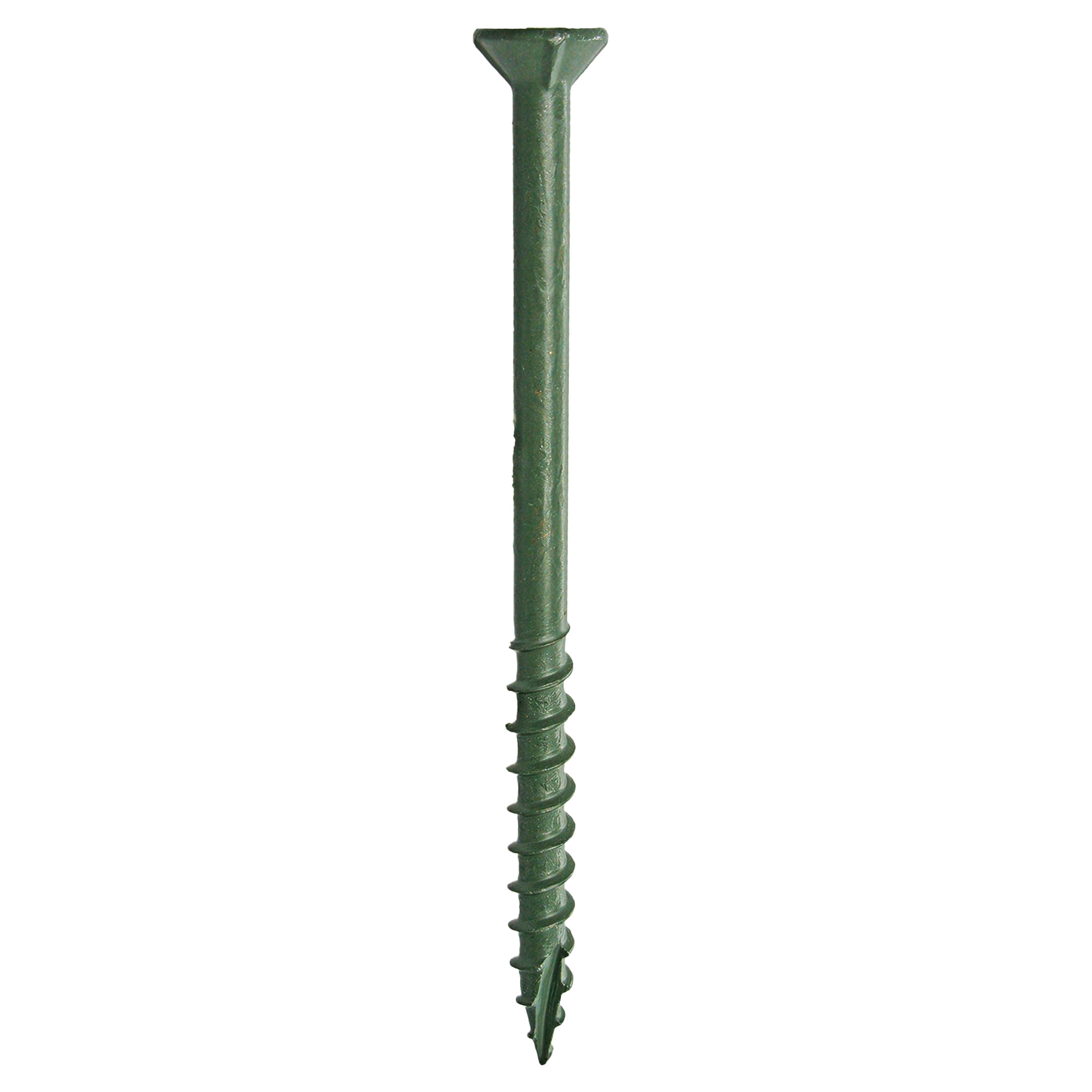 (2 pack) Grip-Rite PrimeGuard Plus #9 x 3 in. Green Wood to Wood Deck Screw 1lb.