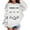 White, variant on Weebloom Girls Sweatshirt Crew Neck Headless Long Sleeved Printed Top Leisure Holiday Sweatshirts For Teen Girls,4-5 Years