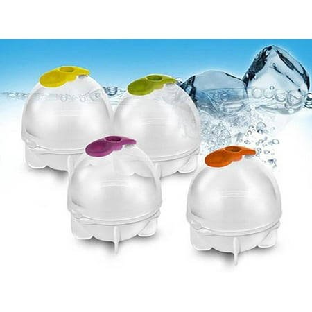 - Round Ice Cube Ball Maker Sphere Molds For Whisky Party Cocktails Set of 4 Gift