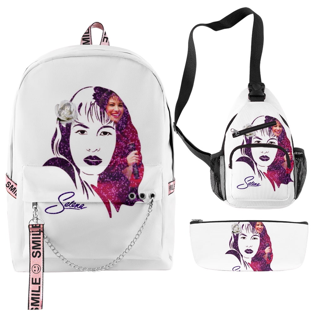 Selena Quintanilla Merch Backpack Rucksack Cosplay Zipper Pack
