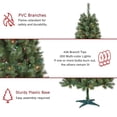 thumbnail image 4 of Jeco Caoimhe 6' Sentiments Christmas Tree with Multicolor Lights, 4 of 5