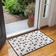 thumbnail image 2 of White Cow Black Spot Moo Pattern Door Rugs,Washable Non Slip Door Mats Indoor,Decorative Door Mats,Entry Mat Indoor for Entrance,Bedroom,Kitchen,Bathroom,30"x17", 2 of 6