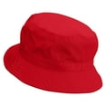 thumbnail image 3 of Papa Claus Embroidered Pigment Dyed Bucket Hat - Red OSFM, 3 of 5