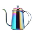 thumbnail image 1 of Inteprter Cafetera De Acero Inoxidable Tetera Tetera Cafetera De Goteo Con Cuello De Cisne Tetera Para Cafe House Home 650 Ml - Oro Juegos de servir café y té, 1 of 6