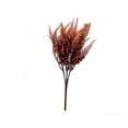 thumbnail image 2 of Artificial Fall Fern Stems, Faux Leaf Picks, Orange Rust Red Plastic Branches for Thanksgiving Floral Arrangement Vase Filler, 2 of 6