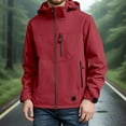 thumbnail image 6 of Fiaer Raincoat Women Lightweight Waterproof Rain Jackets Packable Oversized Loose Fit Long Sleeve Outdoor Windbreaker Hooded Tops Red XL, 6 of 6