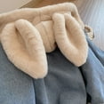thumbnail image 6 of CPNG Baby Girl's Kids Sherpa Fleece-Lined Zip Up Jacket Bunny Ear Hoodie Sweater Cute Jackets Outerwear Toddler Fall Winter Coat Jacket Outerwear Hoodie, 6 of 7