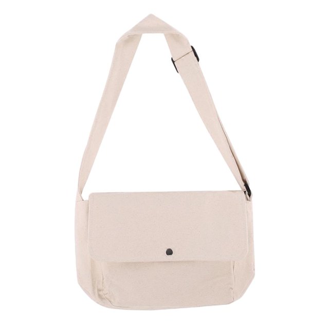 Bolsa de mensajero Bolsa de hombro de lona Bolsa de asas Maletines de negocios informales blanco Yuyangstore Bolso de las mujeres