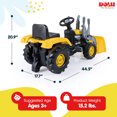 thumbnail image 4 of DOLU Kids Pedal Tractor and Excavator Ride On Toy with Adjusting Seat, Ages 3+, 4 of 9