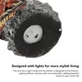 thumbnail image 3 of BIMZUC Illuminated Dragon Resin Statue – 10” Dynamic Dragon Figurine with Lava Light, Perfect for Home Décor & Halloween, 3 of 6