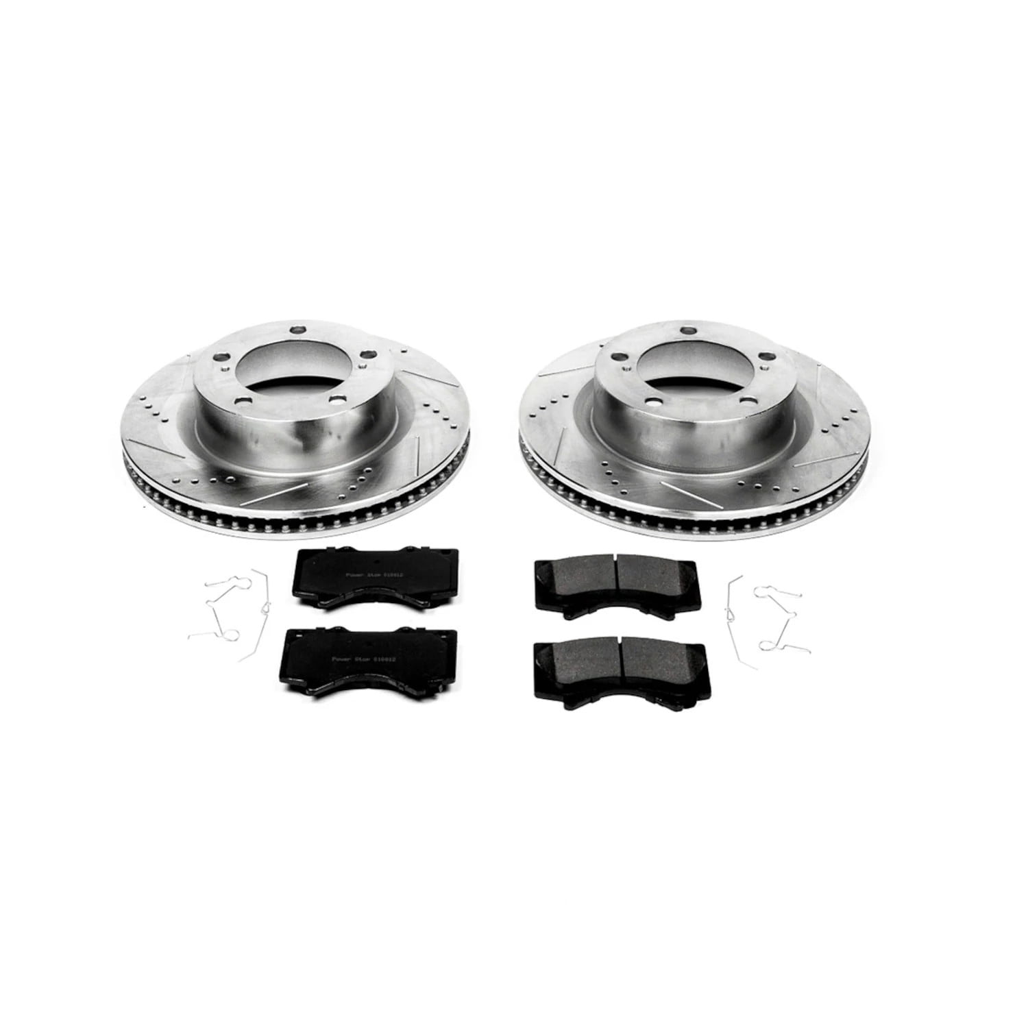 PowerStop Front Z23 Evolution Sport Carbon-Fiber Ceramic Brake Pad and Drilled & Slotted Rotor Kit Fits: LEXUS TOYOTA Select Models K4696
