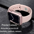 thumbnail image 3 of 12 Pack Case Compatible with Apple Watch Bumper 45mm Series 7, Series 8 [NO Screen Protector], Full Matte Hard PC Bumper Case Protective Cover Frame Compatible for iWatch 45mm Accessories, 3 of 5