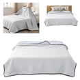 thumbnail image 3 of Lightweight Ice Silk Summer Quilt Breathable Cooling Throw Blanket Machine Washable 230cm / 90.55in for Home Bedroom Sleeping Men Women Multicolor Style E 1pc, 3 of 6