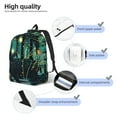 thumbnail image 4 of KLL Mystical Black Cat Fireflies Print Travel Laptop Backpack - College Backpack Business Work Bag Nurse Bag Casual Daypack for Weekender Business Hiking -Small, 4 of 6