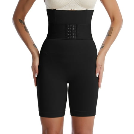 

Yubnlvae Women Solid Buckle Pants Shaping Button Underwear Shapewear Slim Underwear High Waist Pants