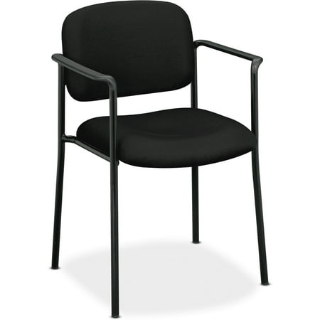 UPC 645162996220 product image for basyx VL616 Series Stacking Guest Chair with Arms  Black Fabric | upcitemdb.com