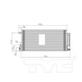 thumbnail image 3 of TYC 4951 A/C Condenser For 13-20 Chevrolet Trax, 3 of 4