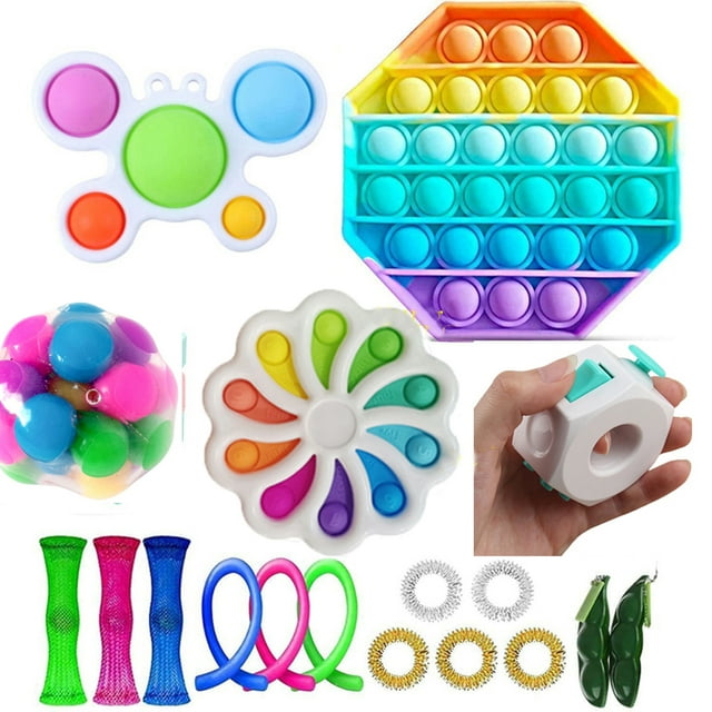SAYOO Sensory Fidget Toys Set 23Pcs Stress Reliever Anti-Anxiety Toys