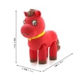 thumbnail image 2 of Horse Year Mascot Toy, 3D Printed Articulated Red Horse Action Figure with Magnetic Interchangeable Faces, Zodiac Animal Desktop Decor and Stress Relief Toy for Adults, 2 of 5