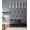 Black,White, variant on WARM HOME DESIGNS 84 Inch White Gothic Vintage Shower Curtain with Black Valance. SH White-Black 84