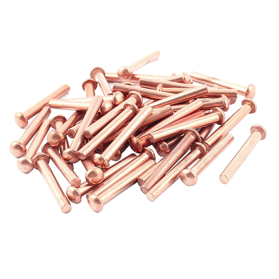 uxcell 20 Pcs 5//16 x 5//8 Round Head Copper Solid Rivets Fasteners