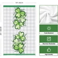 thumbnail image 4 of Shamrock Eucalyptus St. Patrick''s Day Kitchen Towels Dish Towels, 18x26 Inch Seasonal Buffalo Plaid Decoration Hand Towels Set of 2, 4 of 6