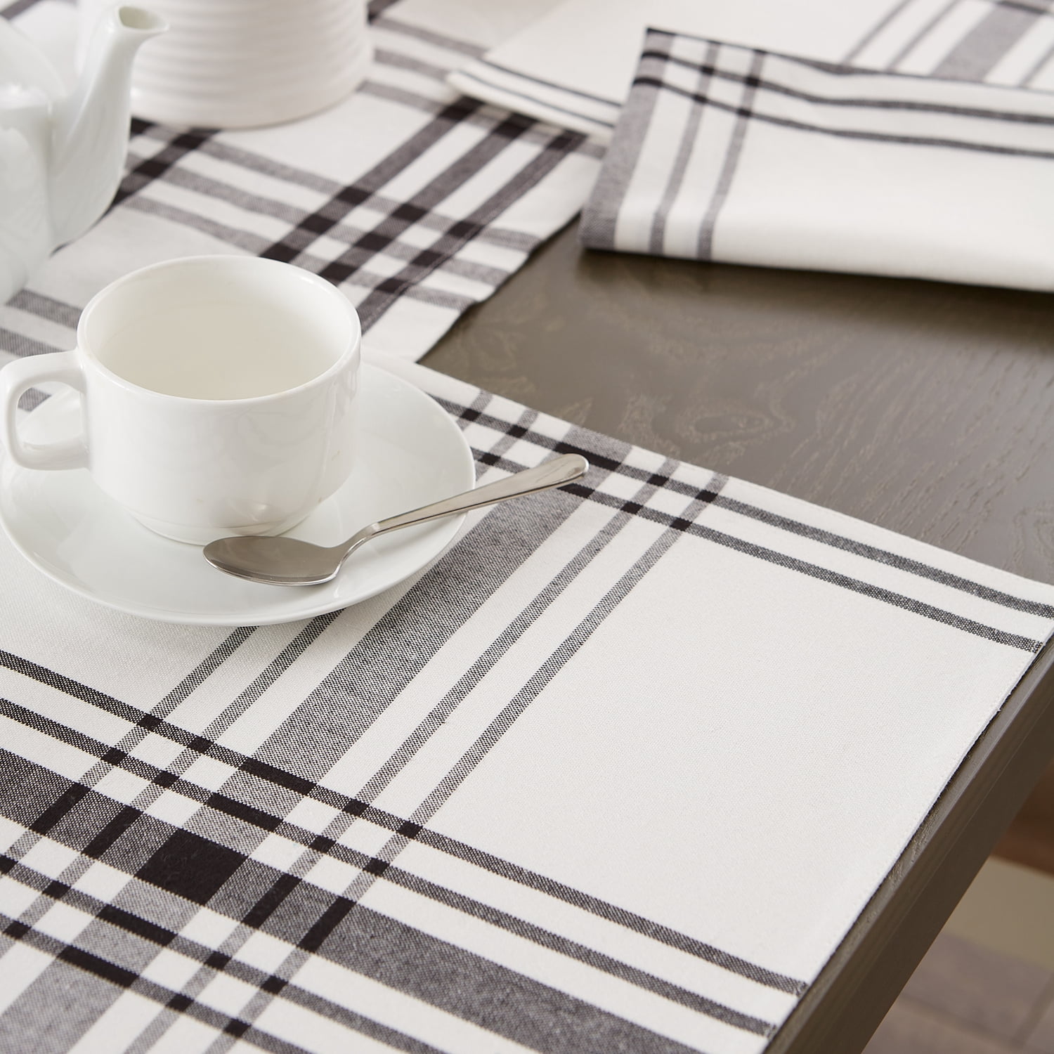 Black Home Sweet Farmhouse Placemat (Set of 6)