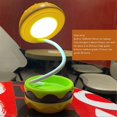 thumbnail image 4 of Cute Kids Desk Lamp, Rechargeable Hamburger Shaped with Adjustable Neck, Dimmer, Touch Switch, Night Lights for Children's Room, 4 of 4