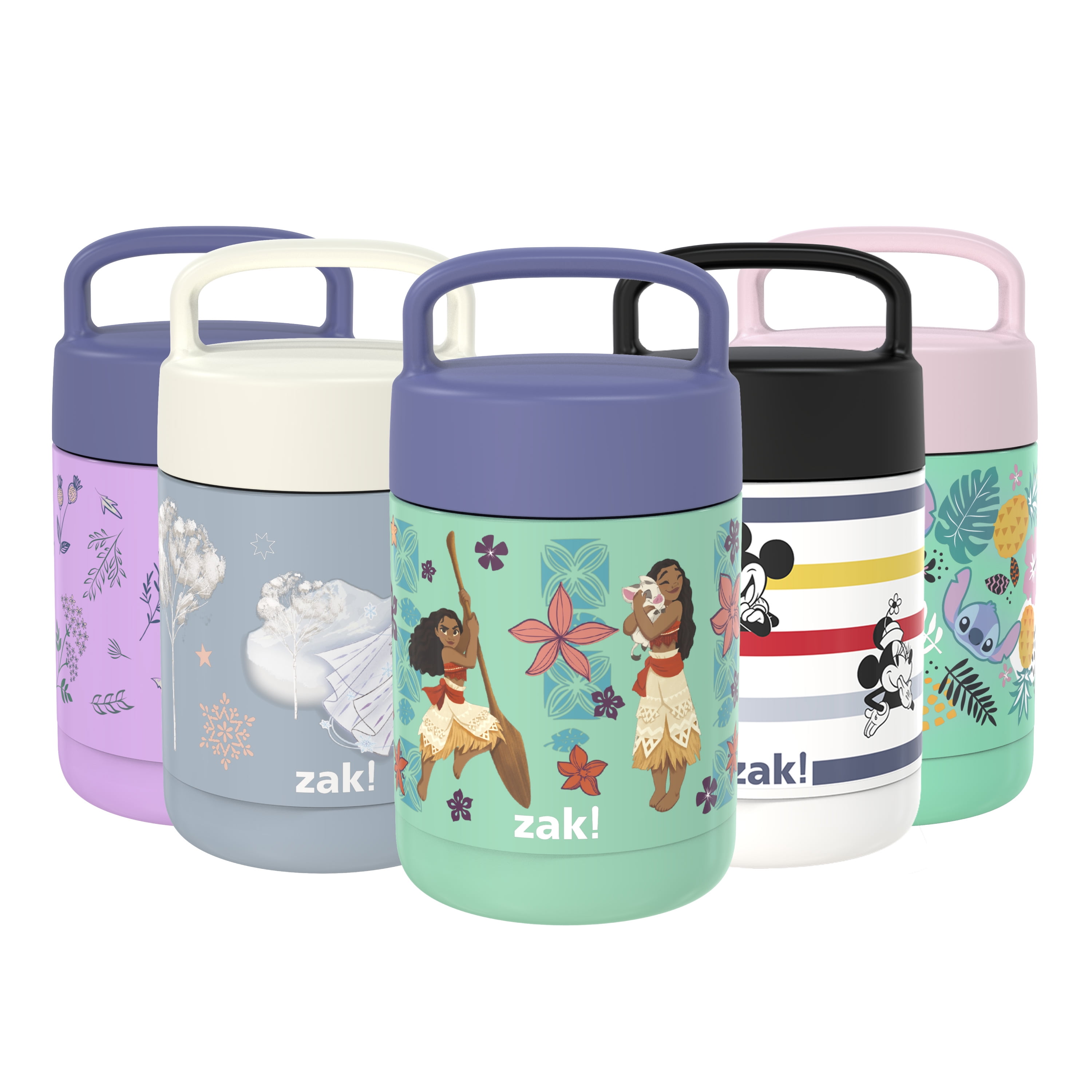 3 ZAK SNACK CONTAINERS & LIDS Disney Fairies Girls School Lunch Cup Travel NEW 