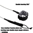 thumbnail image 4 of Alician Colorful Surf Leash Adjustable Double Bearing 360 Degree Rotation Design Foot Rope Water Sports Supplies, 4 of 9