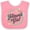 Pink and White, variant on Inktastic Flower Girl with Flower Circle Girls Baby Bib