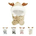 thumbnail image 4 of Godderr 2-8Y Kids Toddler Boys Girls Winter Hat Baby Fleece Ski Cap Cute Thickened Fleece Scarf One Piece Hat Warm Windproof Ear, 4 of 7