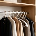 thumbnail image 4 of Plastic Clothes Hangers Set, Seamless Non Slip Thickened Space Saving Closet Hangers for Shirts Pants Coats Drying Racks 5 Pack, 4 of 6