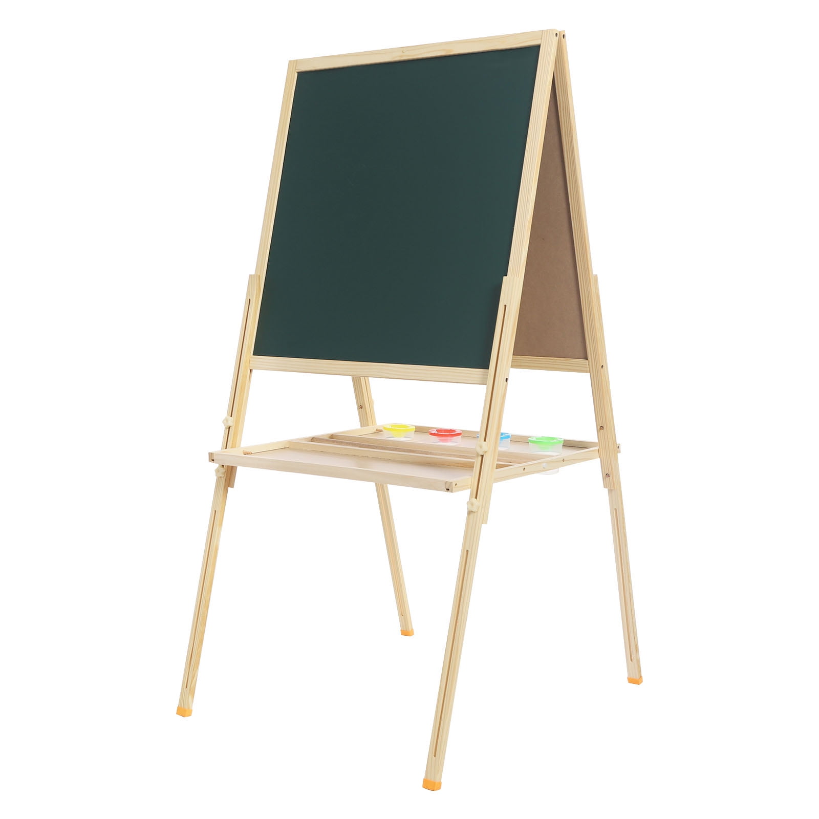 Wood Easel for Kids, Wooden Art Easel Kid Easel 35.4-61in Adjustable Standing Art Easel for Children, Beginner, Student for 2-8 Years Old