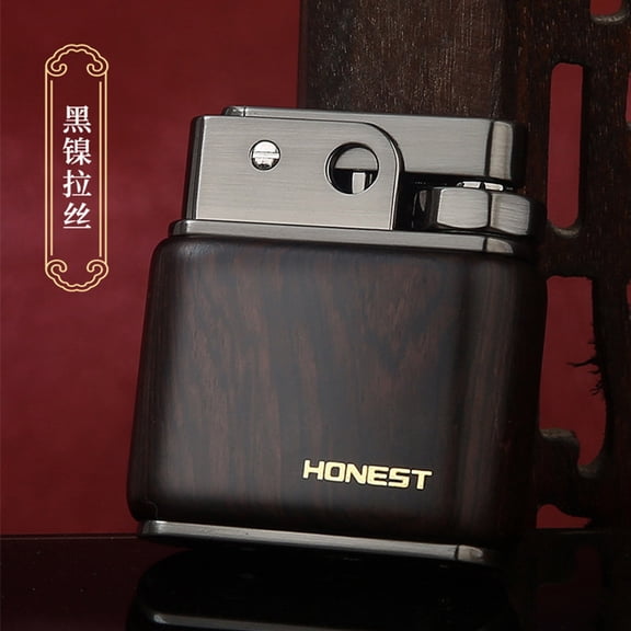 Kerosene lighter, Top Metal Pocket Lighter Daily Use, Sold Without Fuel.,SKU01016-黑镍拉丝款