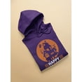 thumbnail image 3 of Happy Halloween. Spooky House Hoodie Women -Image by Shutterstock, Female Medium, 3 of 4