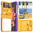 thumbnail image 1 of For Samsung Galaxy Z Flip 4 2022 TPU Stand Case Cover, Hinge Protection Shockproof Luxury Hard PC Full Body Slide Camera Lens Case Cover, 1 of 5