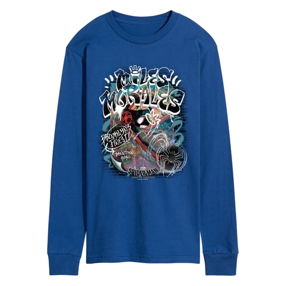 Spider-Man - Miles Graffiti Cover Long Sleeve Graphic T-Shirt