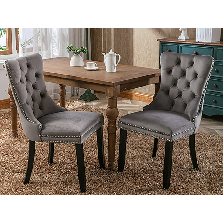 Walmart grey dining chairs discount