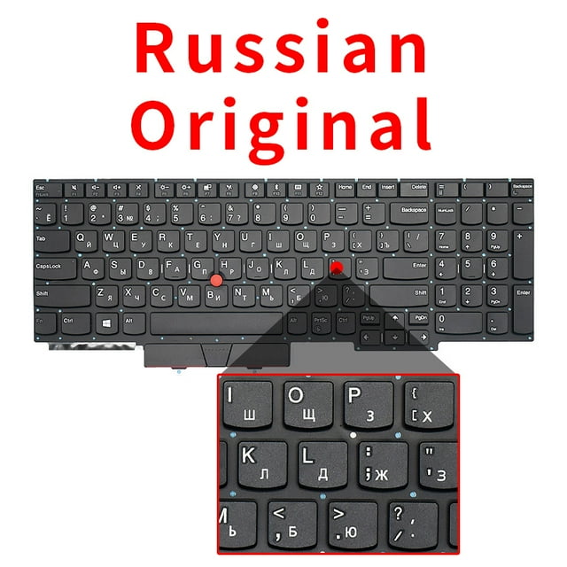 US Russian For Keyboard Lenovo ThinkPad Backlit Keyboard E15 Gen1 E15 Gen2 R15 Notebook Layout RU Original